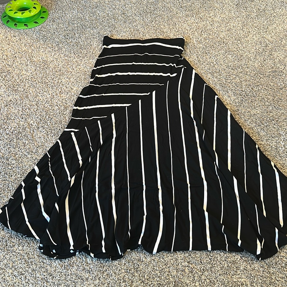 Chico’s Striped Maxi Skirt